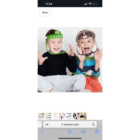 ✨5 For $15✨ Face Covering Clear Visor Elastic Band Reusable Face Shield 6 Pieces - Picture 6 of 9